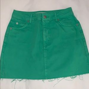 Topshop MOTO High Waist Denim Skirt